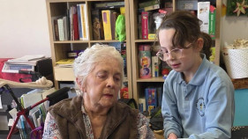 Students spread joy at nursing home