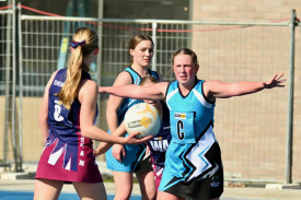 Dakota Seipolt denies her opooent passing lanes.