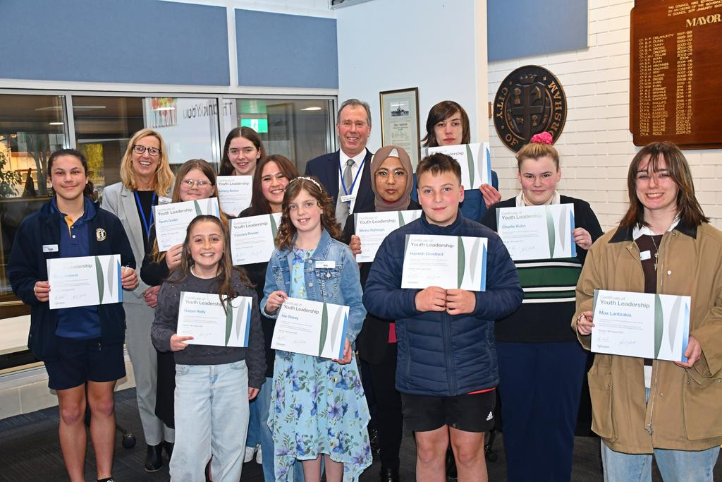 Eleven young councillors, aged 11–18, have officially begun their two-year term with Horsham Youth Council. The group was sworn-in on Monday, August 18, with CEO Gail Gatt and mayor Ian Ross.