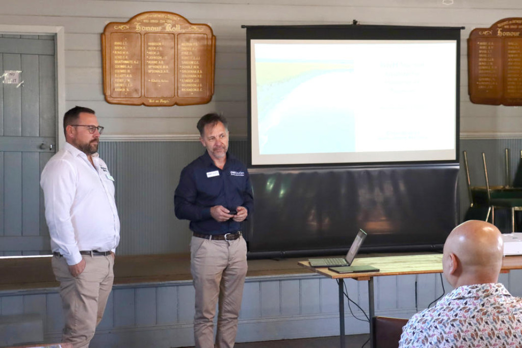 Grampians Wimmera Mallee Tourism Wimmera Mallee partnerships manager Ian Gumela and chief executive Marc Sleeman present at the forum.
