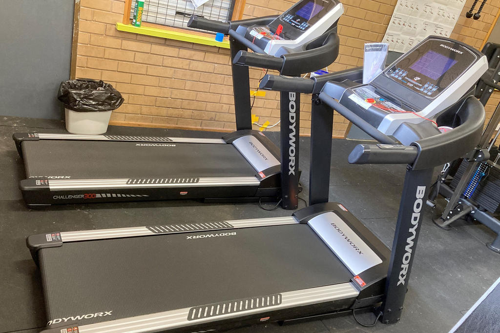 A treadmill is one of the three gym equipment items that Woomelang Nursing Centre bought through Wimmera Primary Care Partnership Health and Wellbeing grants.