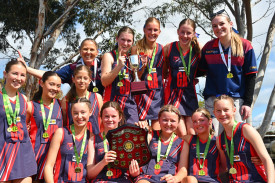 Laharum’s under 15s left nothing to chance, celebrating premiership glory after a commanding 41–29 win.