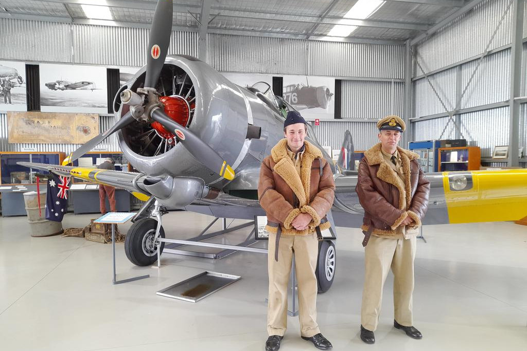 The Wirraway engine ready for another run. The Avro Anson & Wirraway aircraft will fire up for the first time in four years at the Nhill Aviation Heritage Centre.