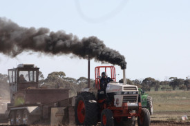 Nothing left-Tractor, owned and driven by Andrew Cross and Casey Leanne, competed in the modified farm class in the championship. Photo: BRIDIE’S PHOTOGRAPHY