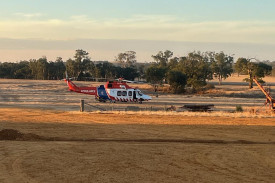 Ralf was airlifted to hospital by Air Ambulance Victoria.