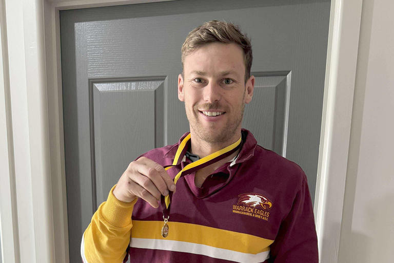 Warrack Eagles star Sam Hanna has capped off a stellar debut season, taking home the club’s senior best and fairest award after polling in 15 of 16 games.