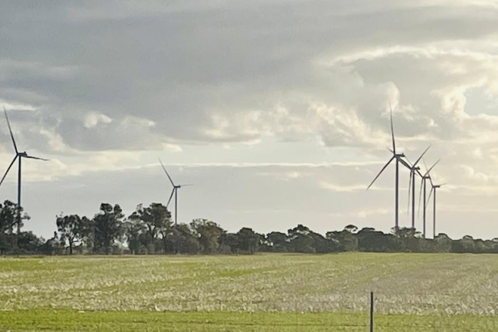 The Murra Warra Wind Farm in the Wimmera, Victoria.