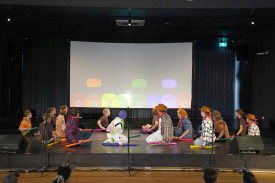 Warracknabeal Primary School pupils grace the stage for the ‘When You Wish Upon a Star’ performance.