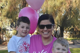 Me with my little helpers - sons Bohdi (right) and Lucas (left).