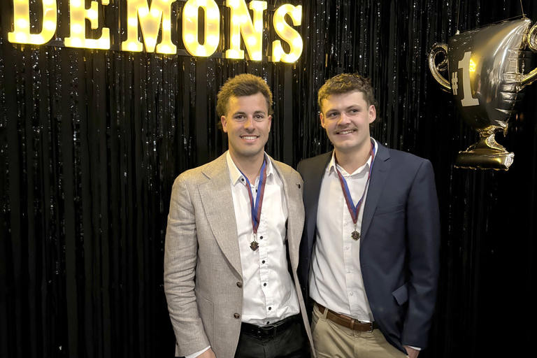 Nothing could separate Jasper Gunn and Benjamin Janetzki in 2025. The senior footballers were joint recipients of the Horsham Football Netball Club's best and fairest award.