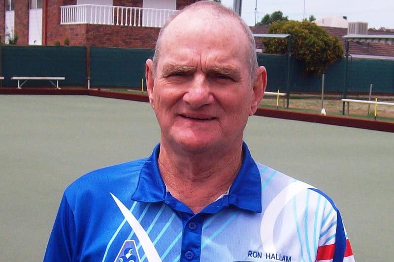 Ron Hallam is Horsham City Bowling Club’s 100 up winner.