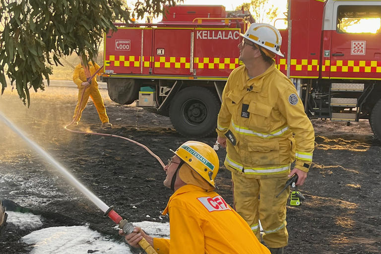 Lightening strikes kept CFA busy on Monday.