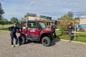 Longerenong College grounds staff with their new CF Moto UTV