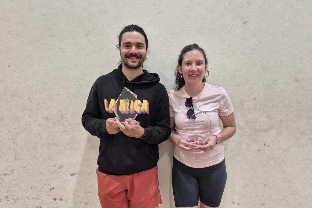 C Grade runner up Tom Lemaitre and winner Teagan Harvey.