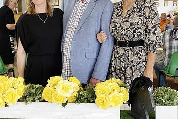 GLAMOUROUS: The Rainbow Bowls Club held their annual Melbourne Cup luncheon last Tuesday. Tennille Gould was awarded Hat of the Day, while Kevin Wishart and Jenny Edelsten were judged Man of the Day and Lady of the Day.