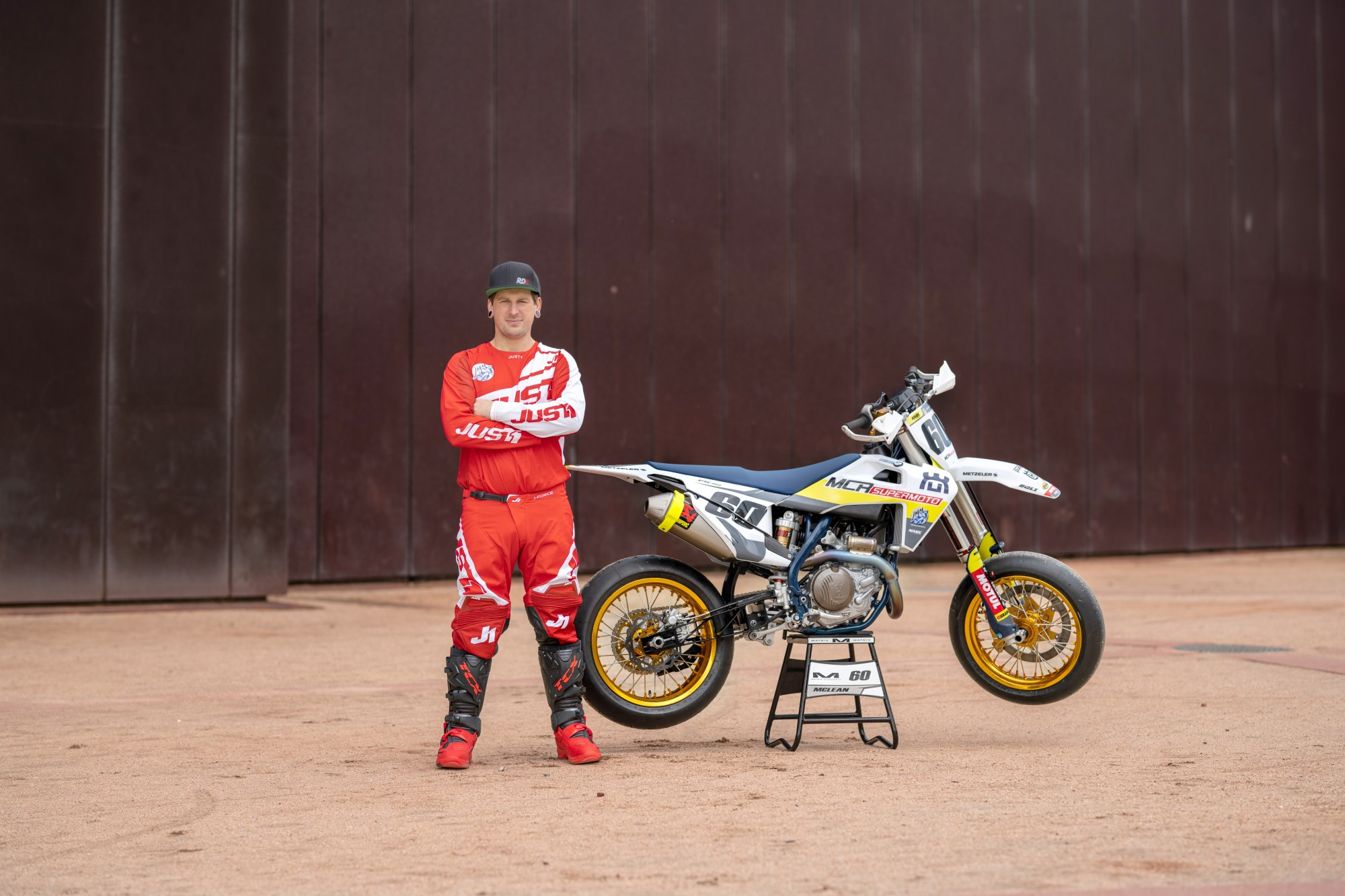 Joshua Mclean, a native of Horsham and the 2022 AMA Pro Supermoto Champion, is all set to represent the country. Photo: Henry Yates