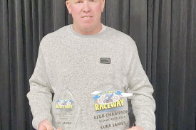 Luke James received the V8 Trucks class champion for the season, as well as the prestigious Club Champion award