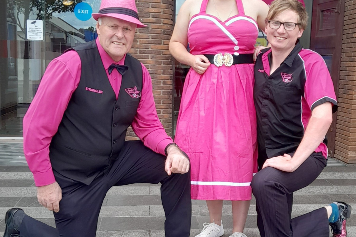 Horsham Rockers' (from left) president Damien Baker, Anna Kamal and secretary Wayne Lang are looking forward to the annual Rock and Roll Festival this weekend.