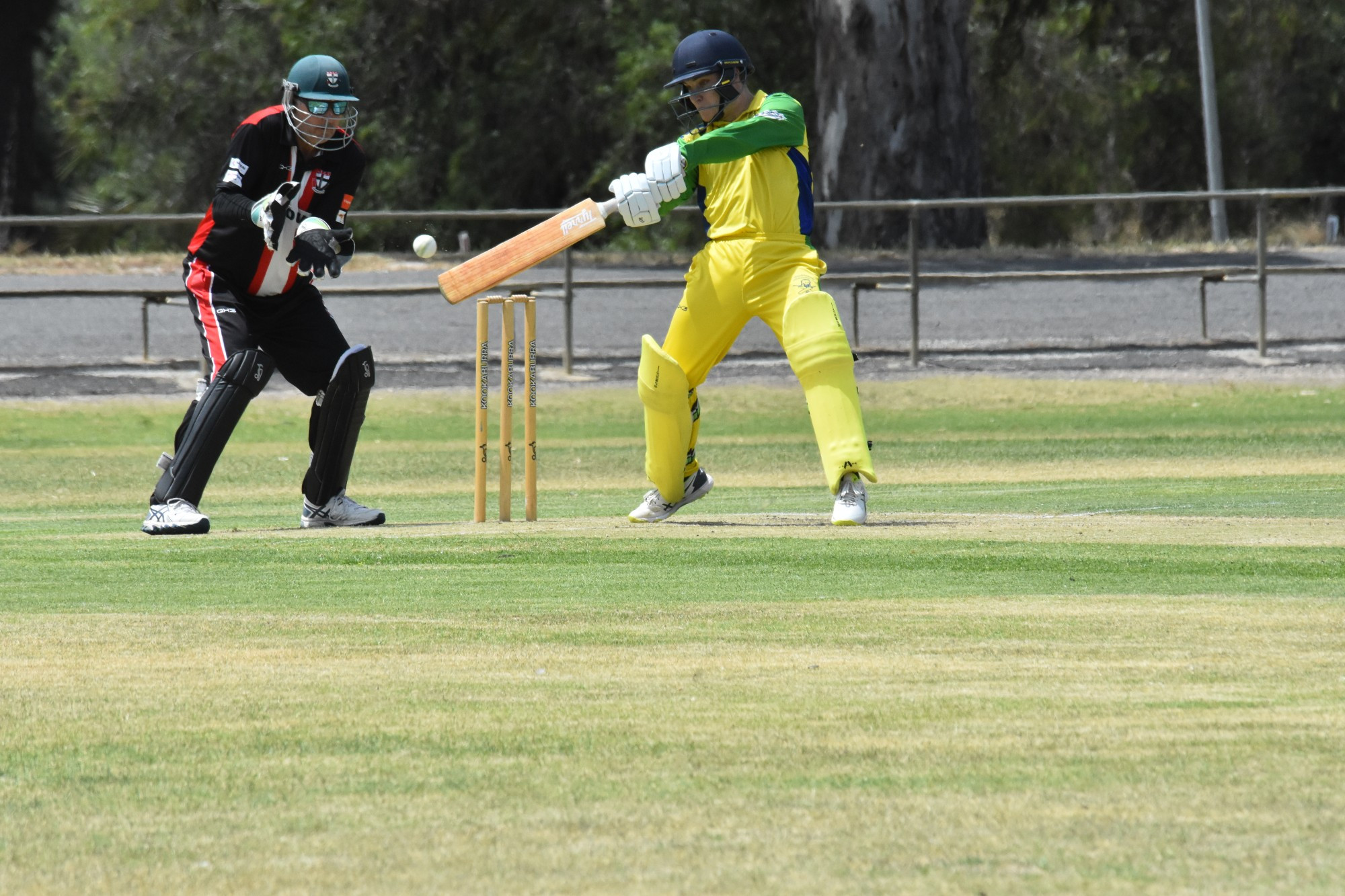 Blackheath Dimboola captain Sam Leith led by example with his 56. He is also now the wicket-keeper with a sore shoulder hampering him in the field.