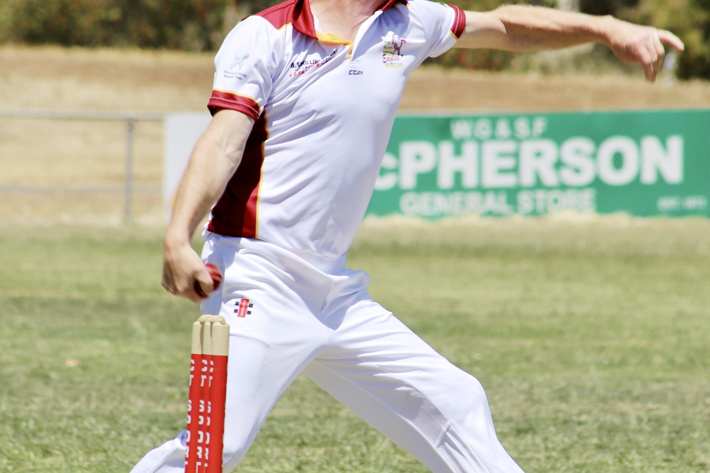 Brim-KSH's captain Chris McPherson took 2/29 off 7 overs with 1 maiden.