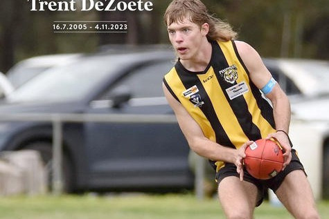 A tribute to Trent on the Pimpinio Football Netball Club Facebook page.
