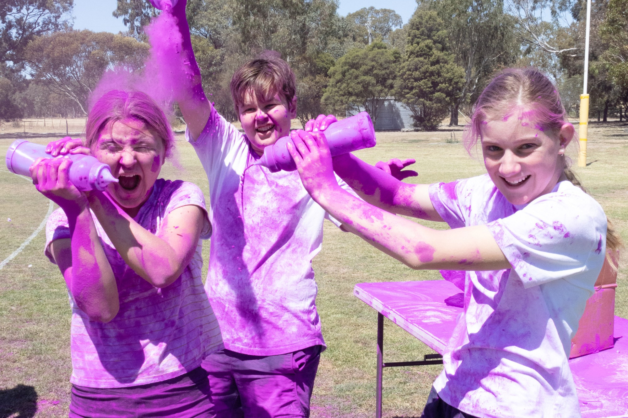 Georgia Foster, Jesse Jolley, Charlotte Matuschka. Photo: CASSANDRA DALGLEISH, HOLY TRINITY LUTHERAN COLLEGE