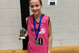 MVP: Under 12 girls premiership player Ruby Bethune was awarded most valuable player after her performance for “Saturn” in Tuesday’s grand final. Photo: CONTRIBUTED. 