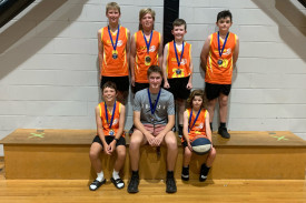 FIGHT TO THE FINISH: In a close finish the Under 12 boys grand final winners are the “Taipans”. Photo: CONTRIBUTED. 