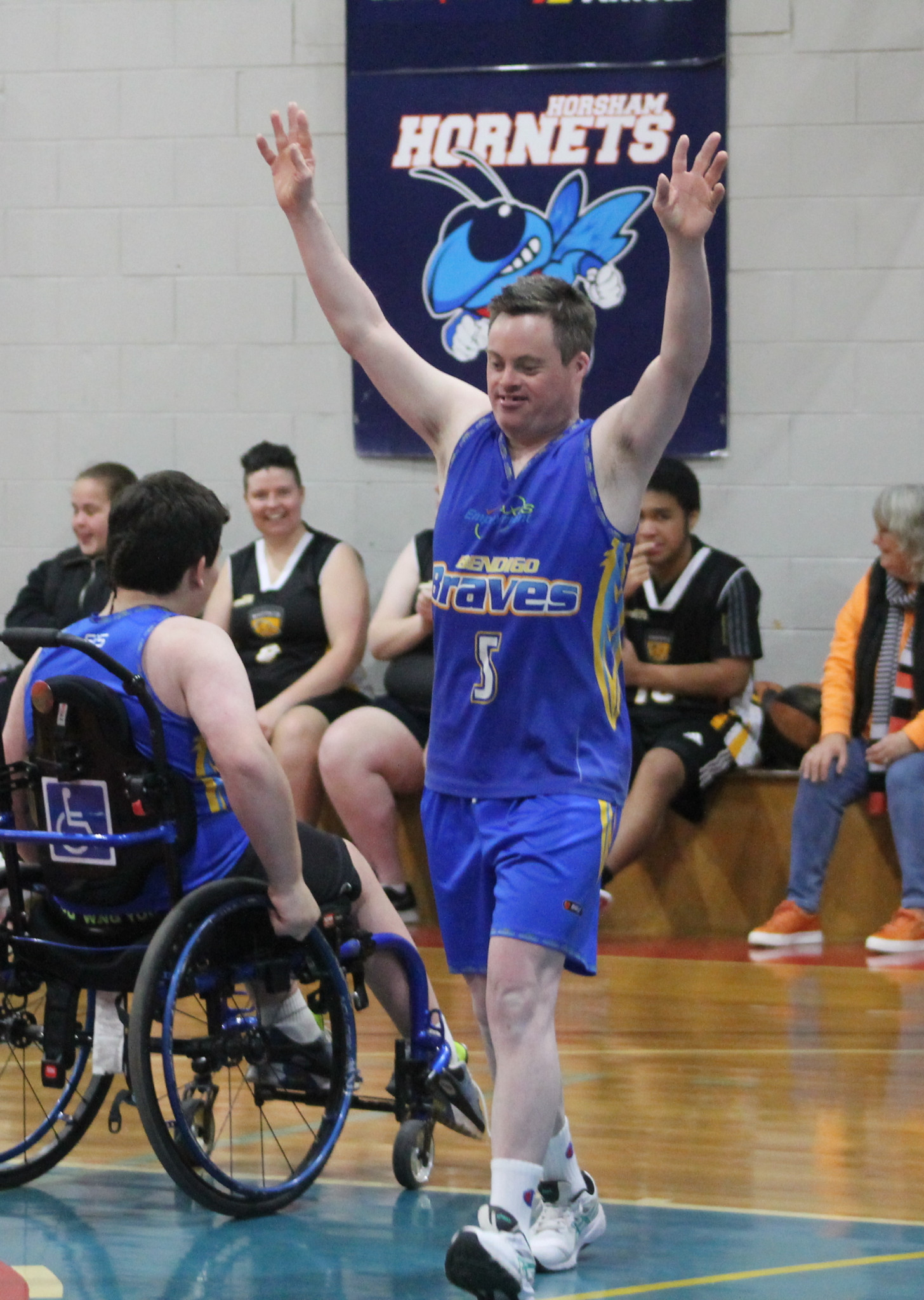 Bendigo’s Andrew Ransom celebrates.