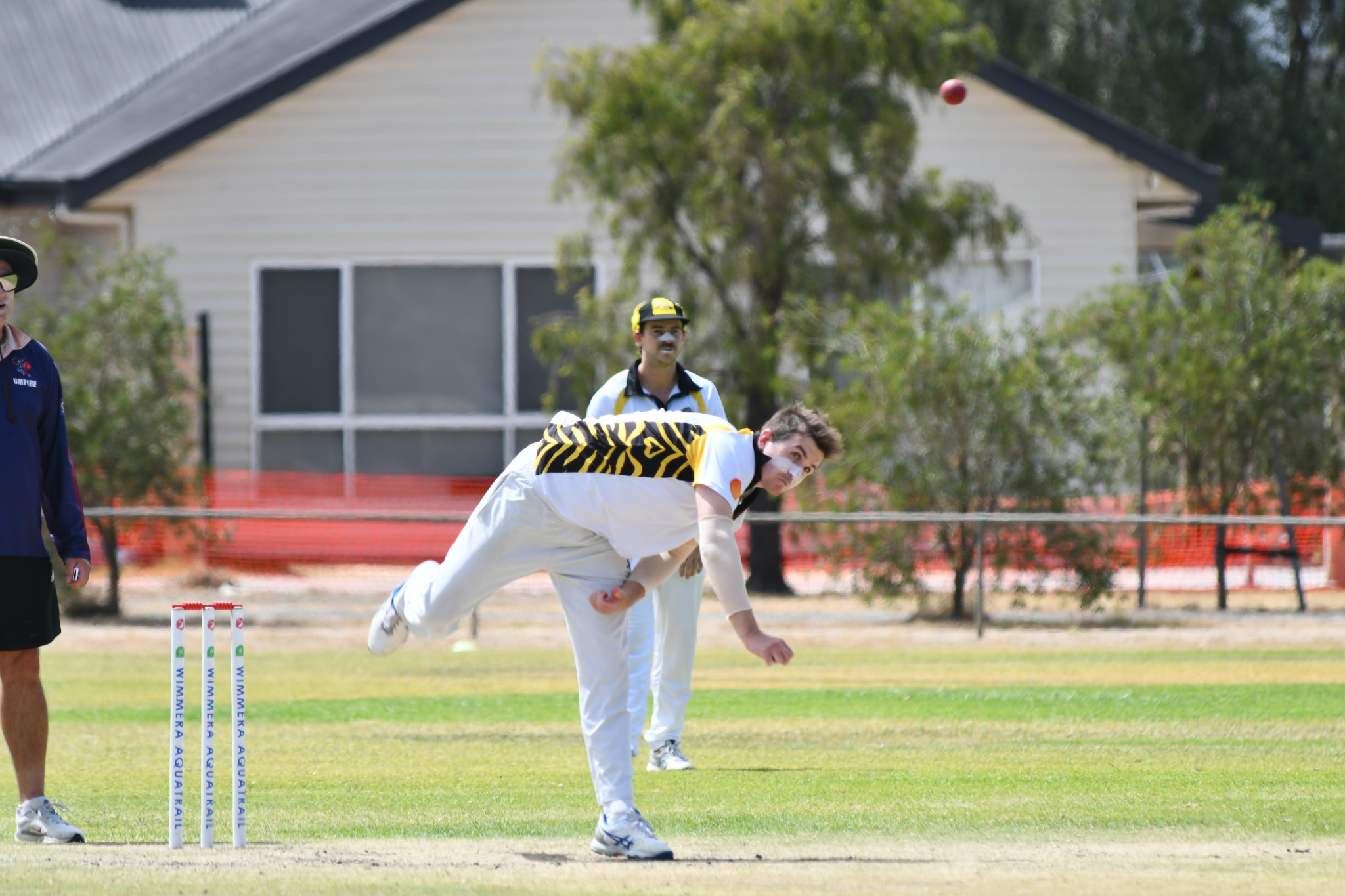 Angus Adams finished with figures of 2/47 (11.4) for the Tigers. PHOTO: CHRIS GRAETZ