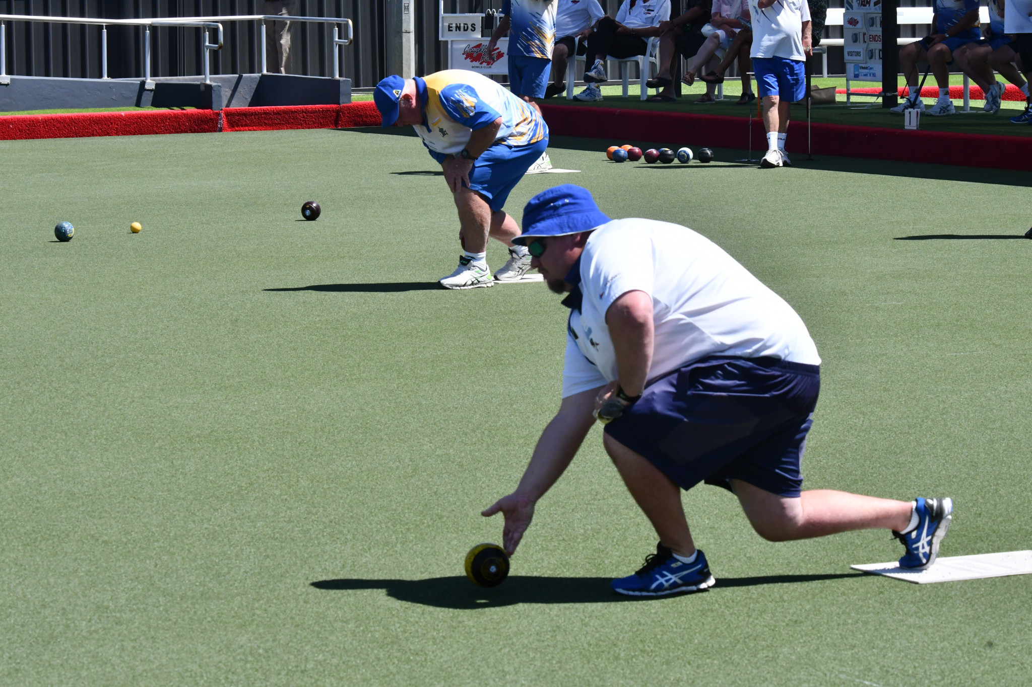 Ashley Batchelor bowls for Horsham Golf in division one against Nhill. He skippered his rink to a 26-21 win. PHOTO: CHRIS GRAETZ