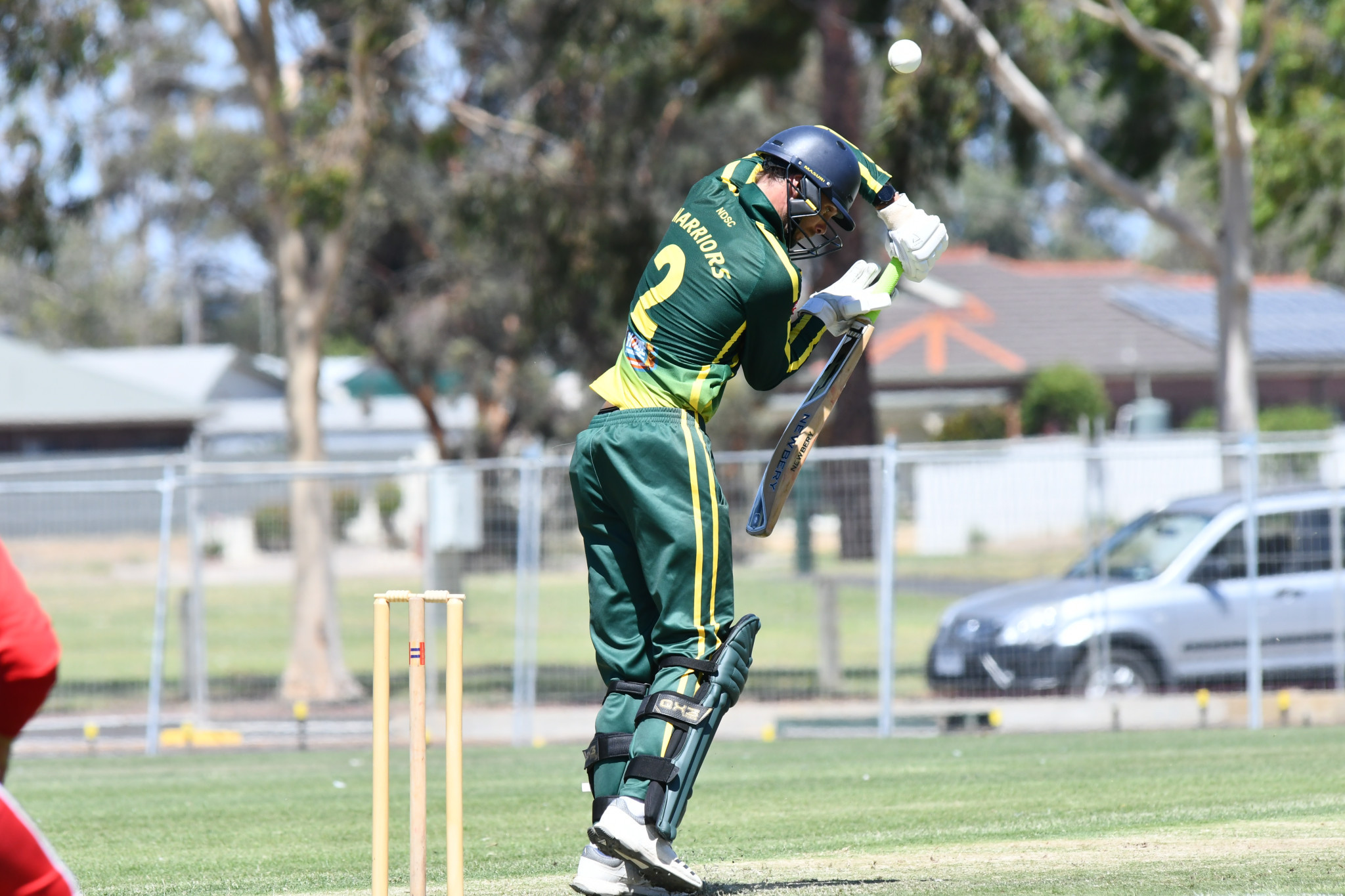 The big wicket of Brad Alexander edged to Adam Atwood at first slip off the bowling of Baxter Perry. PHOTO: CHRIS GRAETZ