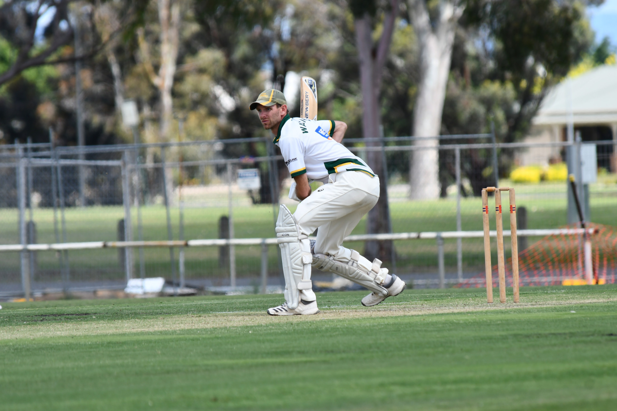 Warriors’ Brad Alexander gets prepared to face a ball. PHOTO: TONY TOMLINS