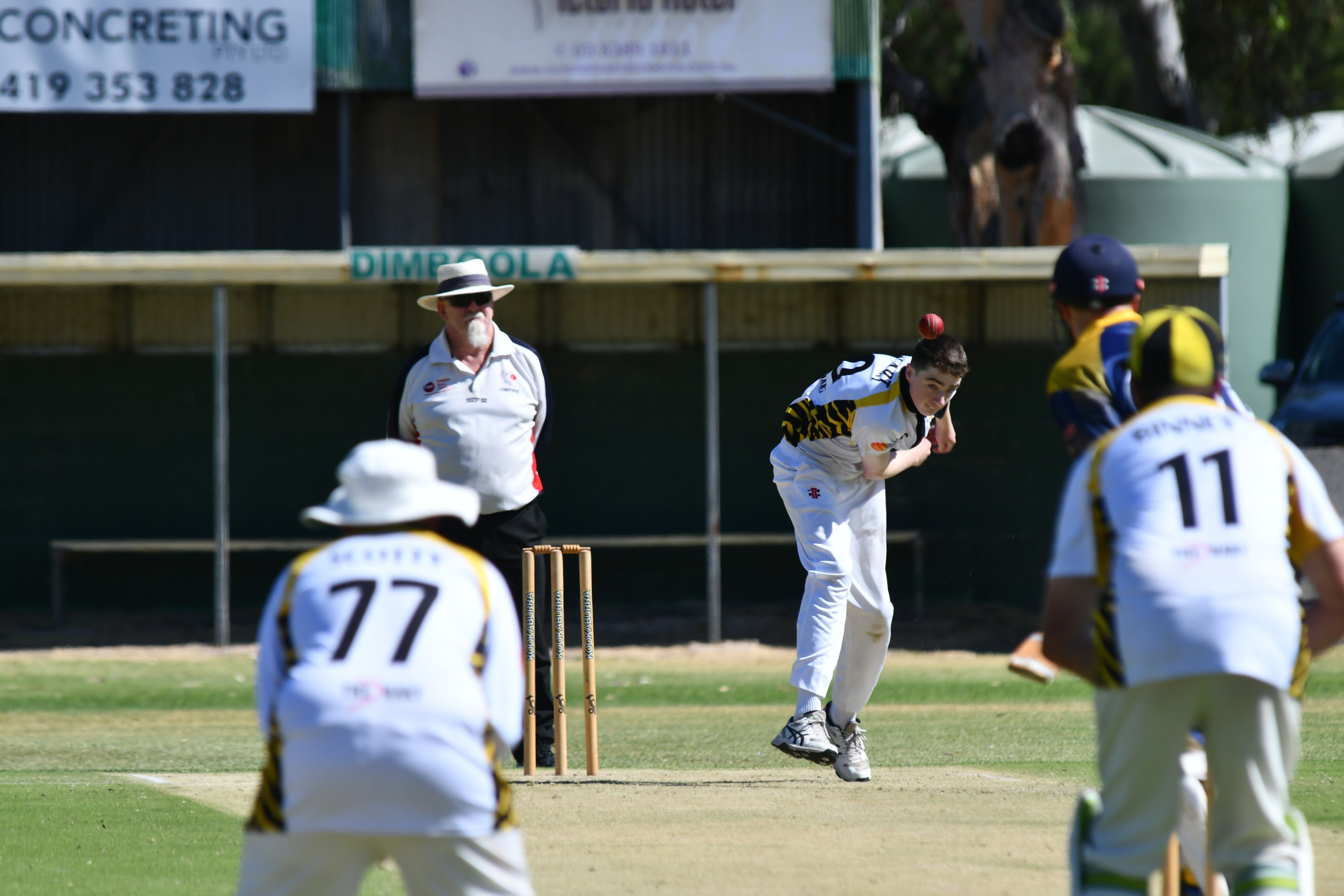 Cody Stewart took 1/28 off eight overs featuring one maiden for the Tigers. PHOTO: CHRIS GRAETZ