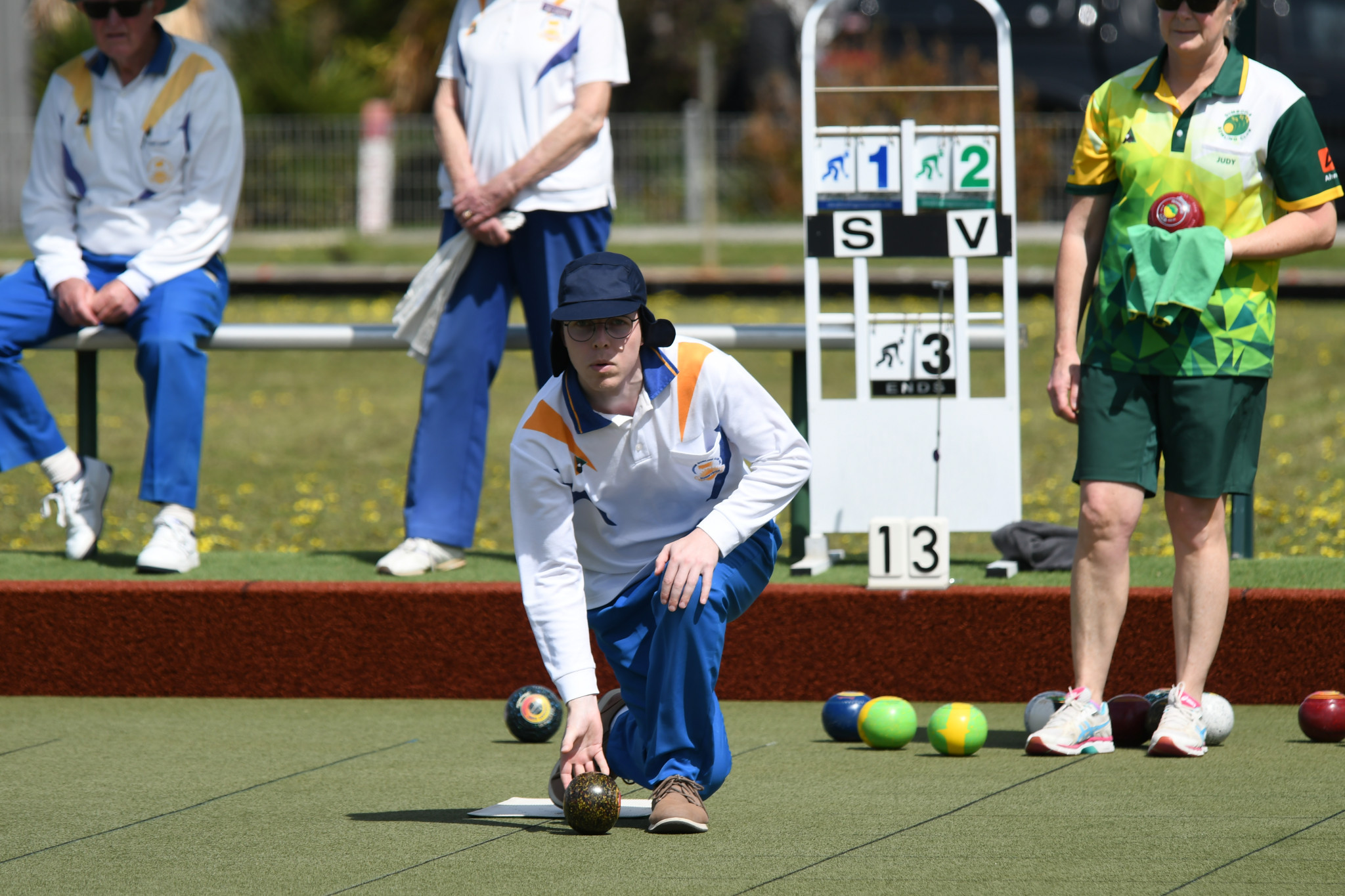 Sunnyside’s Lane Hyde bowls during his team’s division one opening round clash against Dimboola.