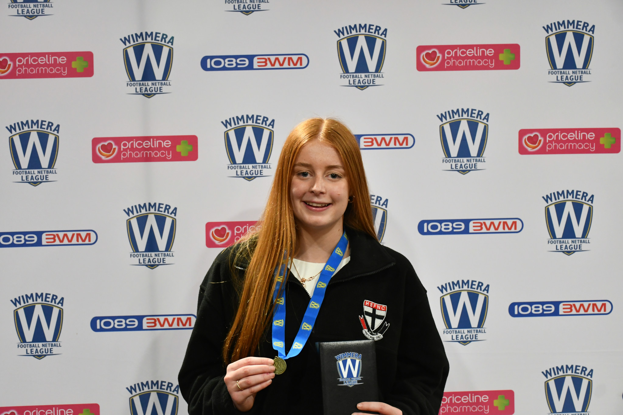 Under 15 netball Best and Fairest Olivia Taylor (Horsham Saints)