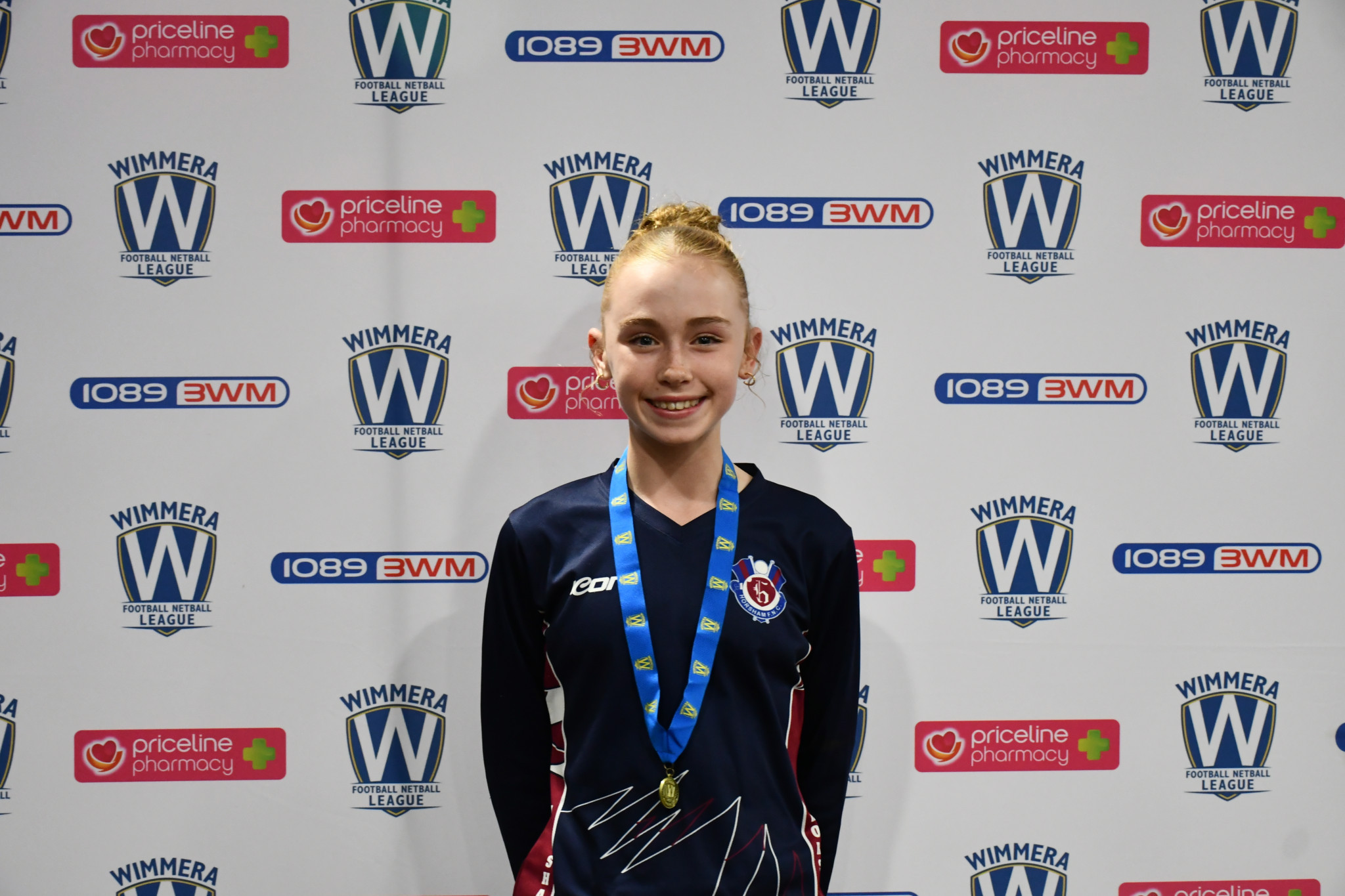 Under 13 netball Best and Fairest Luella Burke.