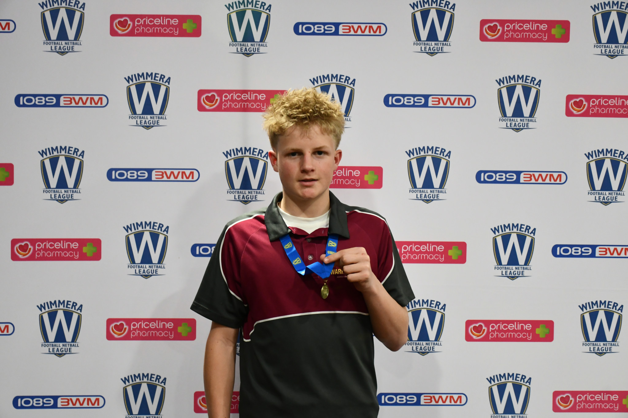 Under 14 football Best and Fairest Evan George (Warrack Eagles)