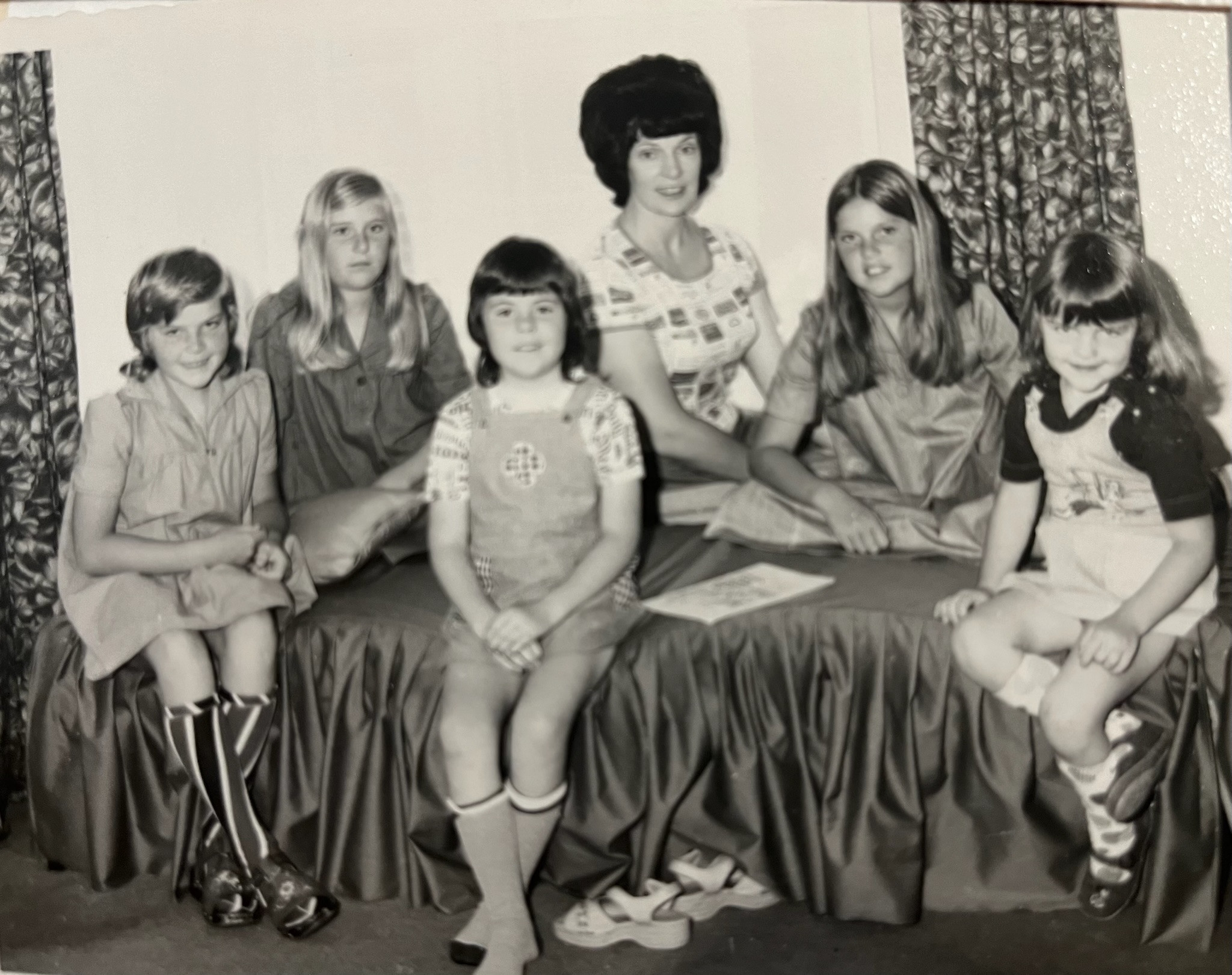 Judy and her five daughters.