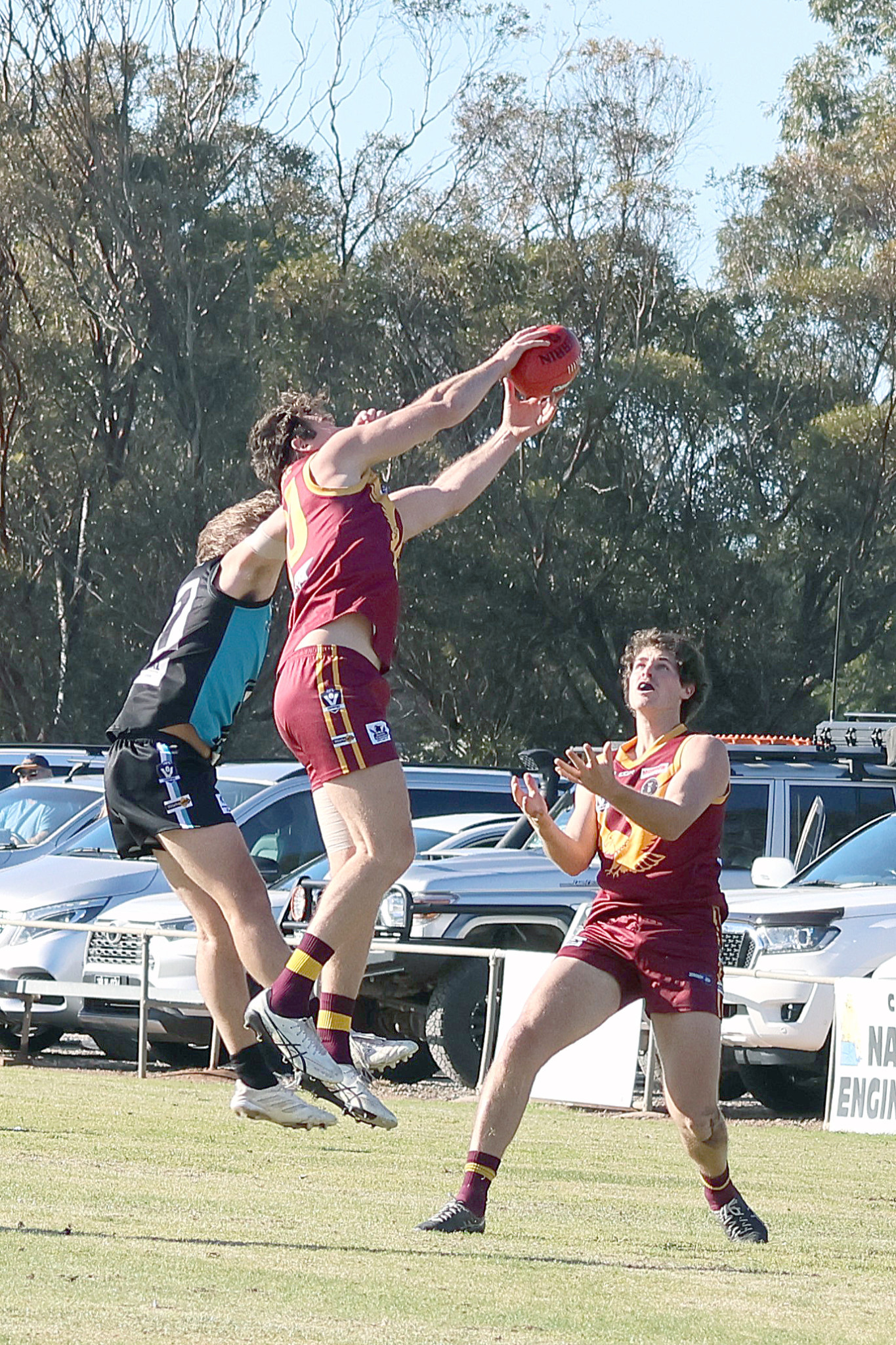 Brayden Walsh grabs a mark.