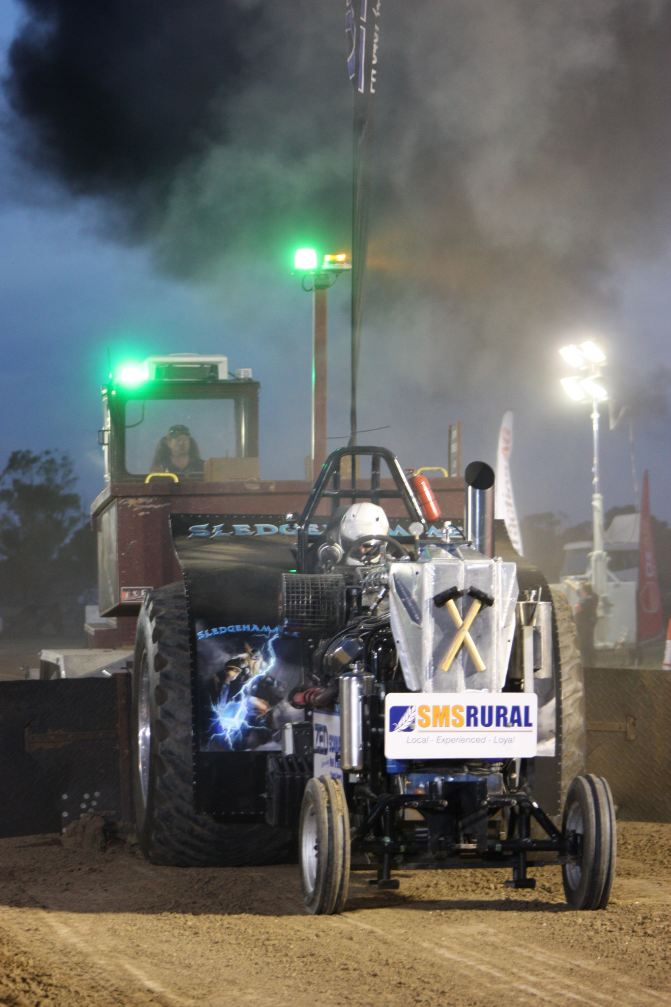 Sledgehammer - Tractor owned and driven by Fred Saul and Gene Fuller in open modified class. Photo: BRIDIE’S PHOTOGRAPHY