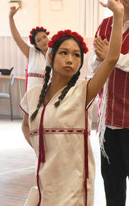 Karen dancers rehearse. Photo: AMY JUDE