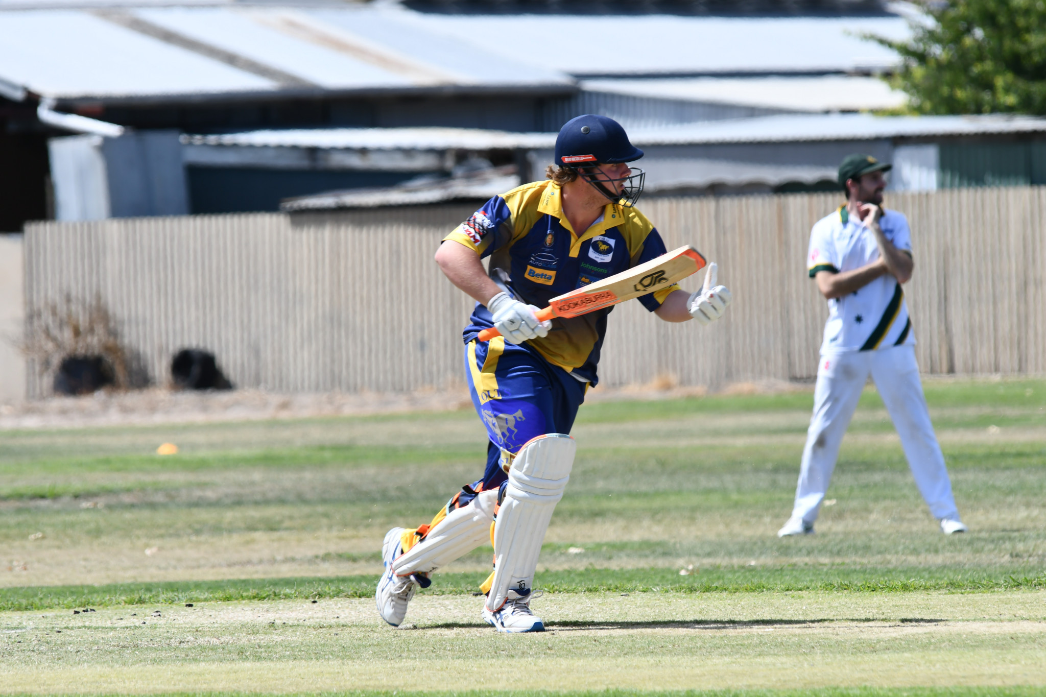 Colts Lachlan Dixon runs for a single. PHOTO: CHRIS GRAETZ