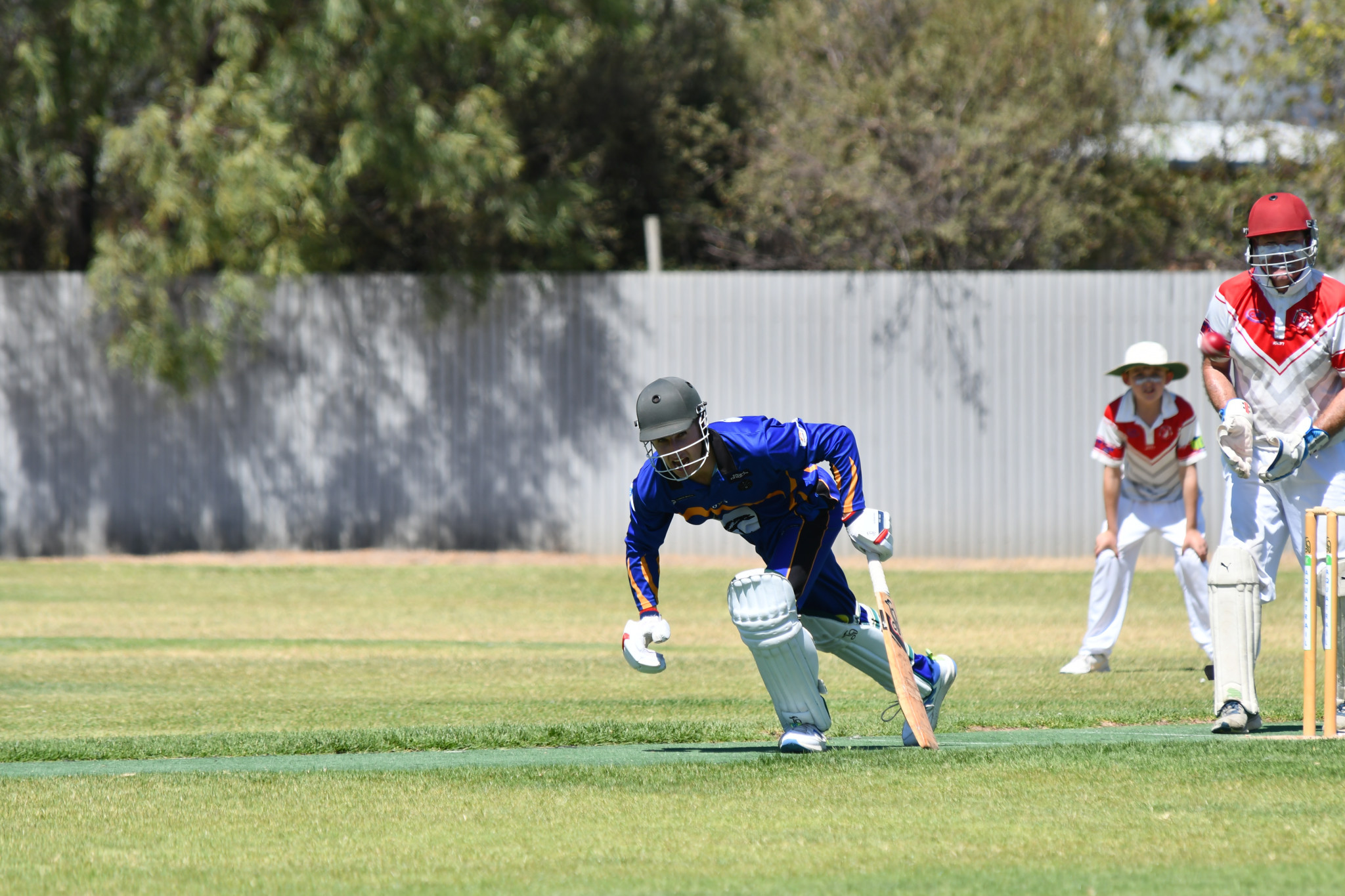 Logan Petering sets off for a run for Lubeck Murtoa. He top-scored with 43 runs off 70 balls which included five fours. He also finished with bowling figures of 1/16 off 4.4 overs with one maiden. PHOTO: CHRIS GRAETZ