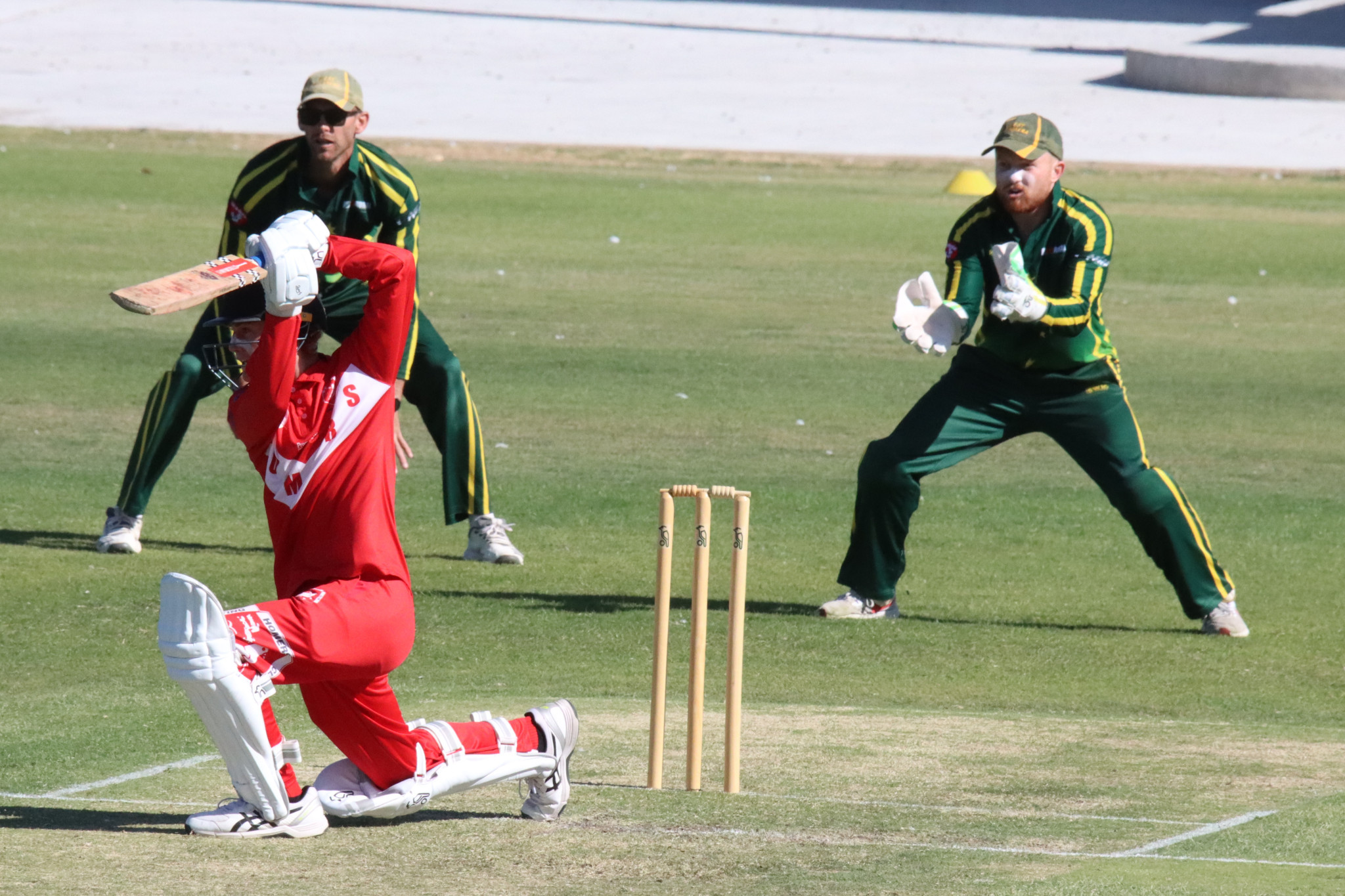 Homers’ Luke Miller top-scored with 35 off 66 balls, which included six fours. PHOTO: SIMON KING