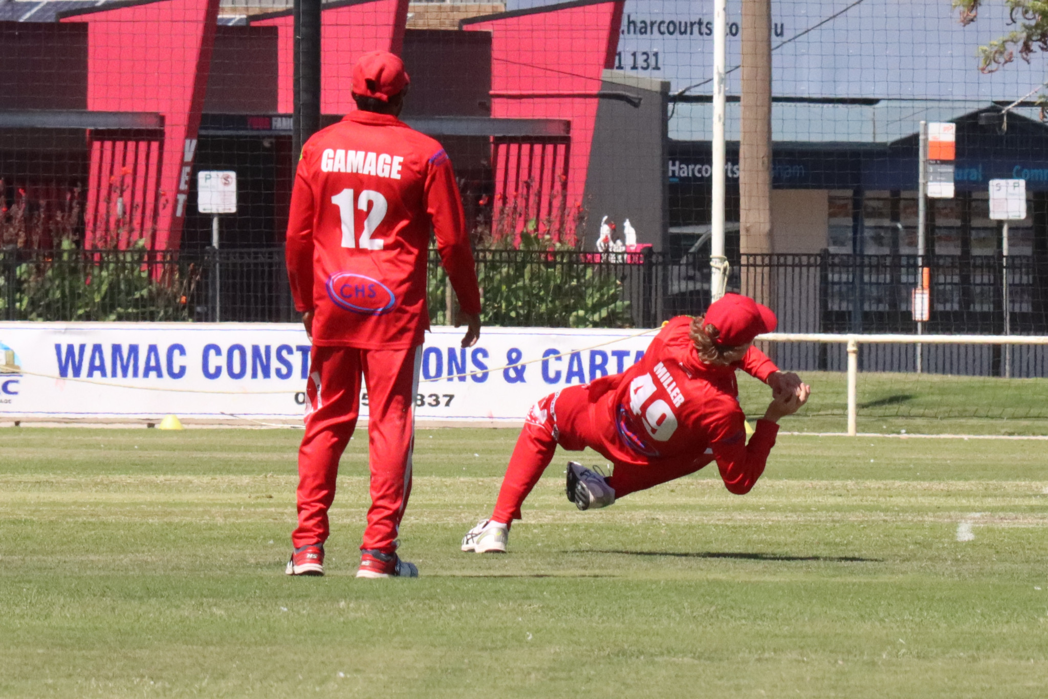 Luke Miller takes a great catch. PHOTO: SIMON KING