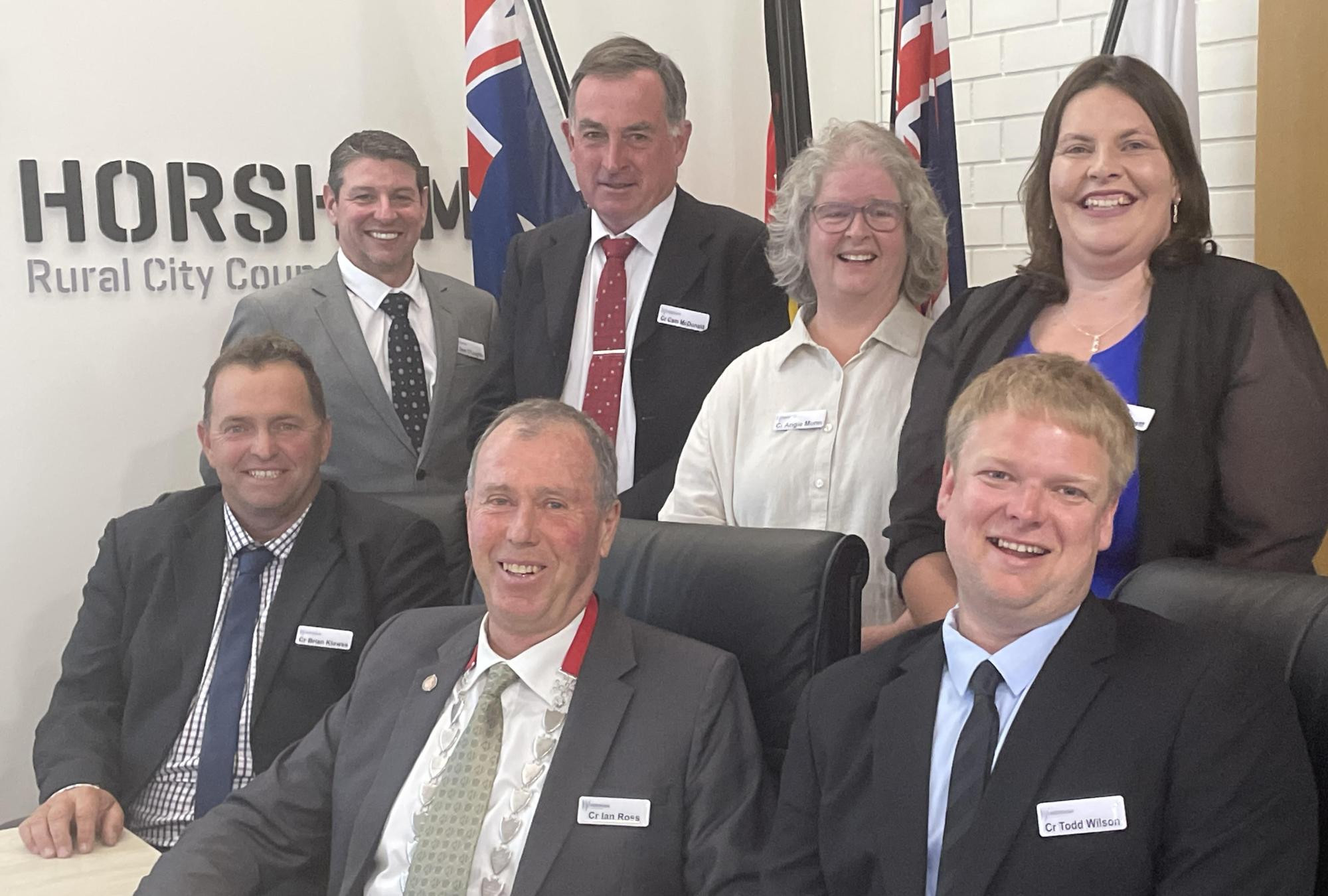 HRCC 2024-2028 - Dean O’Loughlin, Cam McDonald, Angela Munn, Rebecca Sluggett, Brian Klowss, Ian Ross and Todd Wilson. Picture by Sheryl Lowe