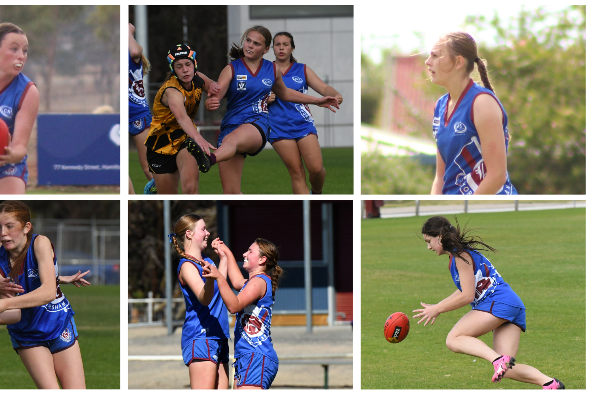 The Wimmera's representatives in the 2025 GWV Rebels' girls squads. Pictures by Lucas Holmes and Eliza McAnulty