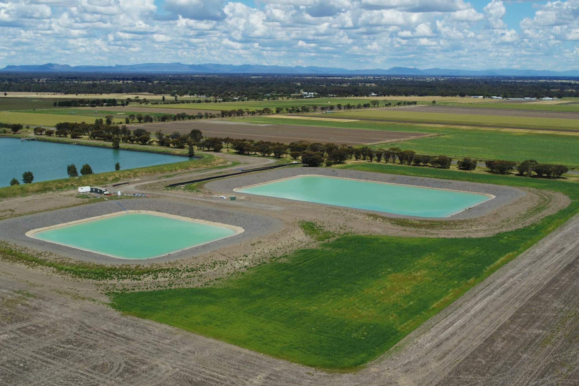 The Horsham Waste Water treatment plant is providing valuable recycled water for agricultural research. Photo supplied.