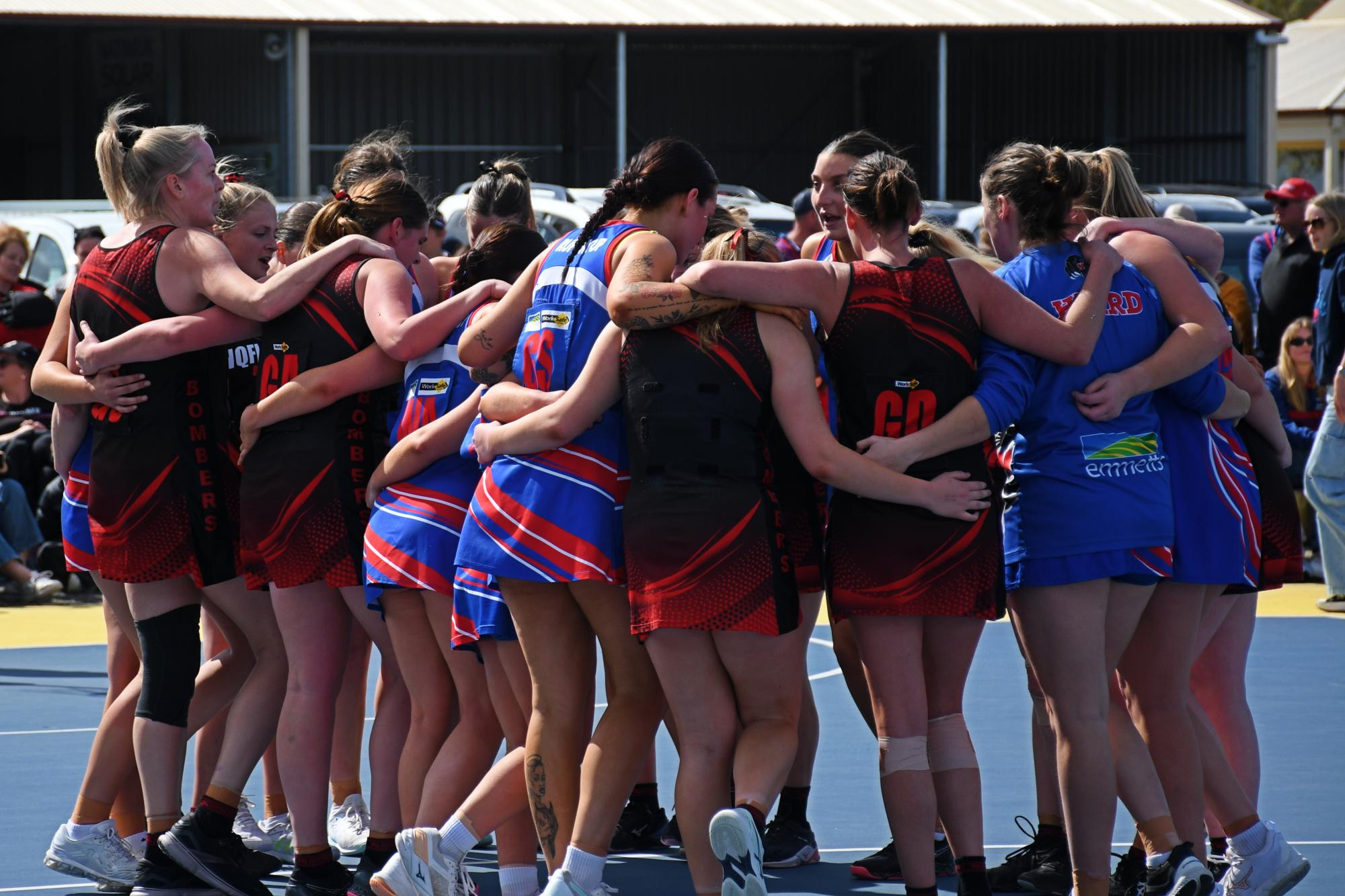 Extra time was needed to separate Noradjuha-Quantong and Rupanyup in the Horsham District Football Netball League's A Grade preliminary final in Natimuk on Saturday, September 7, 2024. Picture by Ben Fraser